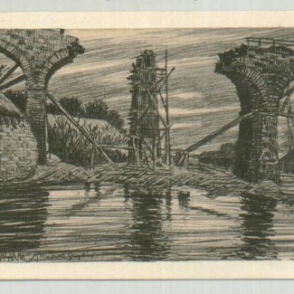 Grybów. Zniszczony most