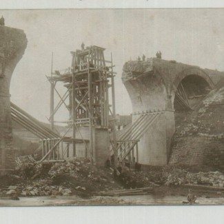 Grybów. Zniszczony most