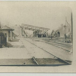 Grybów. Zniszczony most