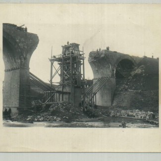 Grybów. Zniszczony wiadukt