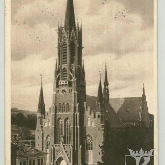 Grybów. Kościół parafialny projekt architekta Zdzisława Marczeńskiego z Warszawy