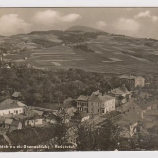 Grybów. Widok na ulicę Grunwaldzką i Kościuszki