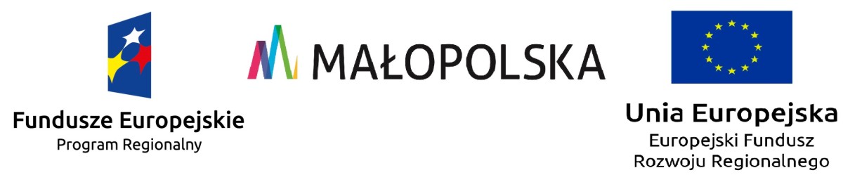 Logotyp zbiorczy: FE + Małopolska + UE
