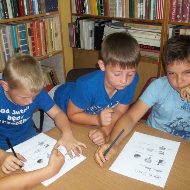 2017: Zajęcia wakacyjne w Miejskiej Bibliotece Publicznej w Grybowie