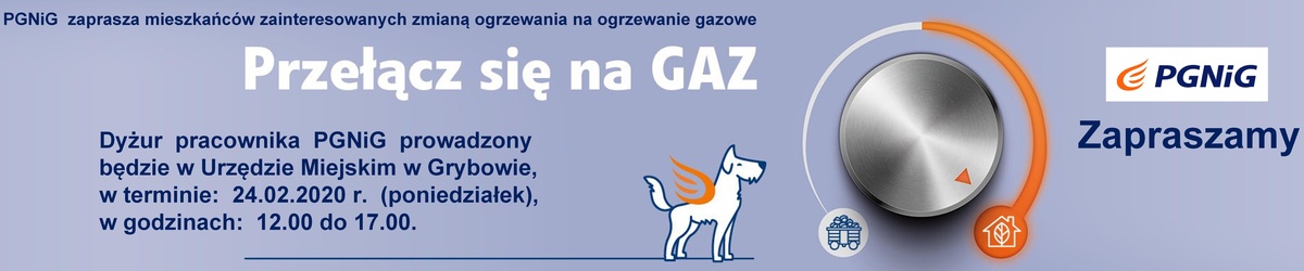 PGNiG: Przełącz się na GAZ (dyżur w Urzędzie Miejskim w Grybowie)