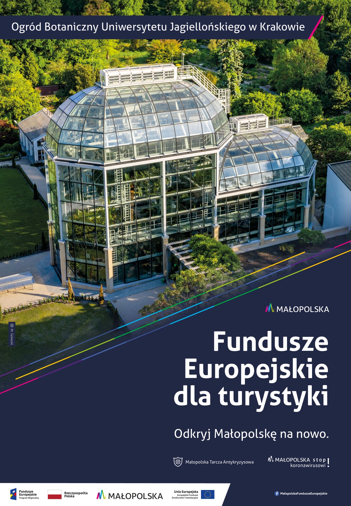 Plakat promujący Krakowski Ogród Botaniczny
