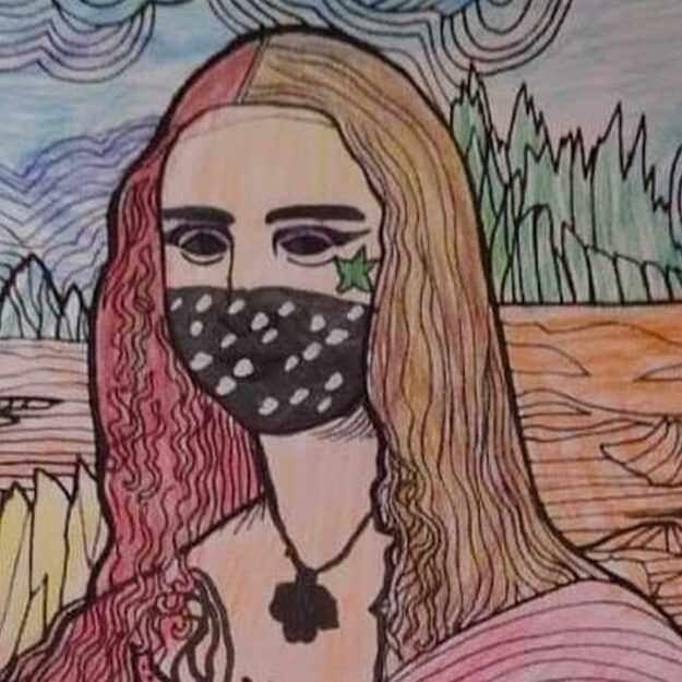 Prace plastyczne szóstoklasistów z SP1 - Mona Lisa