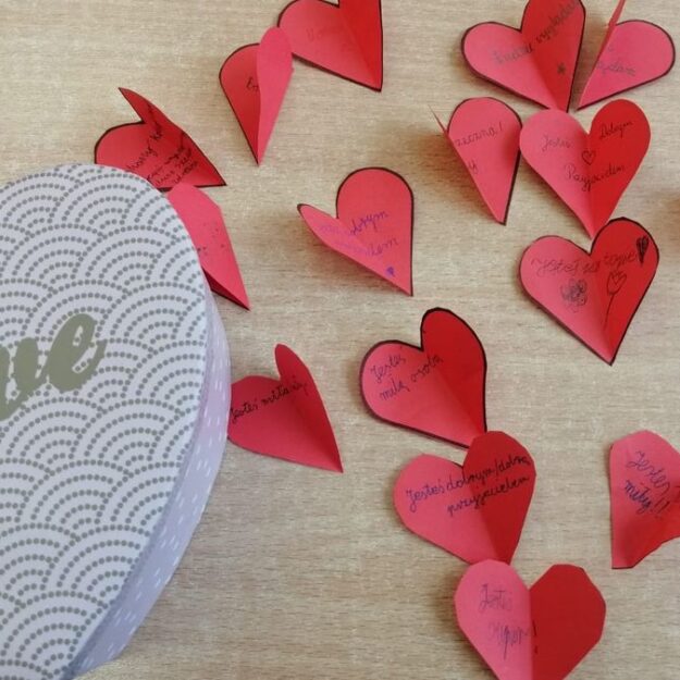 Serduszka wykonane z okazji Walentynek
