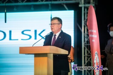 Marszałek Małopolski - Witold Kozłowski podczas przemówienia