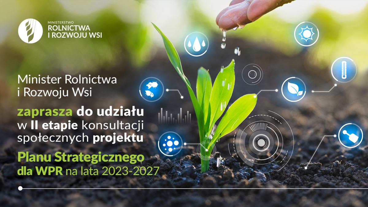 Grafika ilustracyjna z zaproszeniem do udziału w konsultacjach