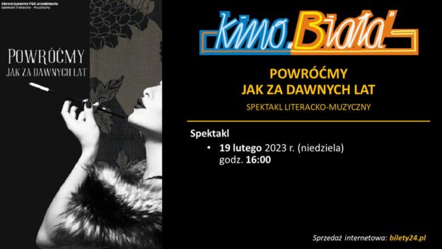 Grafika przedstawiająca harmonogram spektaklu literacko-muzycznego