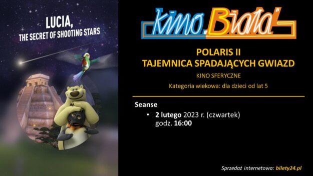 Grafika przedstawiająca harmonogram emisji filmu POLARIS II. TAJEMNICA SPADAJĄCYCH GWIAZD