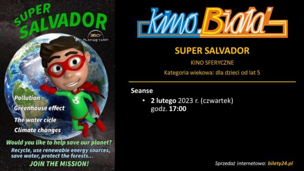 Grafika przedstawiająca harmonogram emisji filmu SUPER SALVADOR