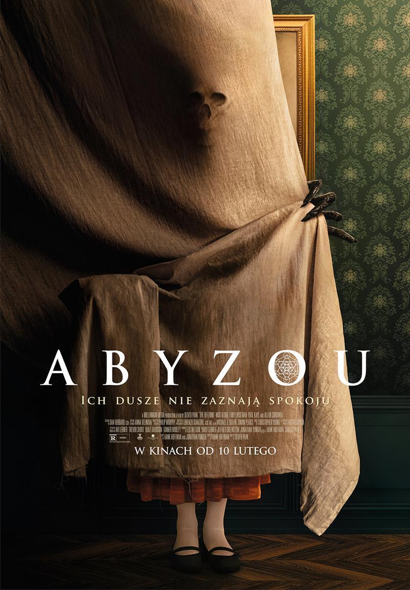 Grafika reklamowa w formie plakatu zapraszająca do kina na film ABYZOU