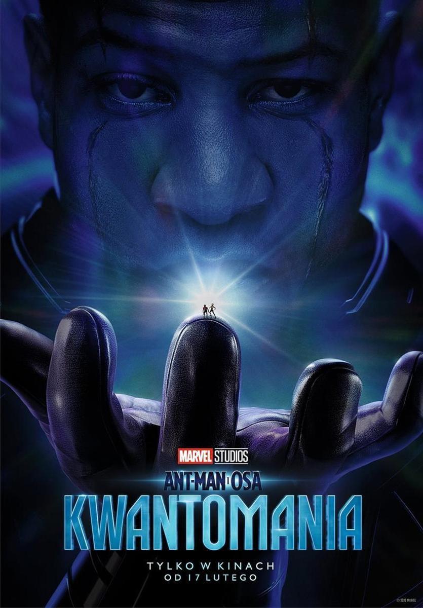 Grafika reklamowa w formie plakatu zapraszająca do kina na film ANT-MAN I OSA: KWANTOMANIA