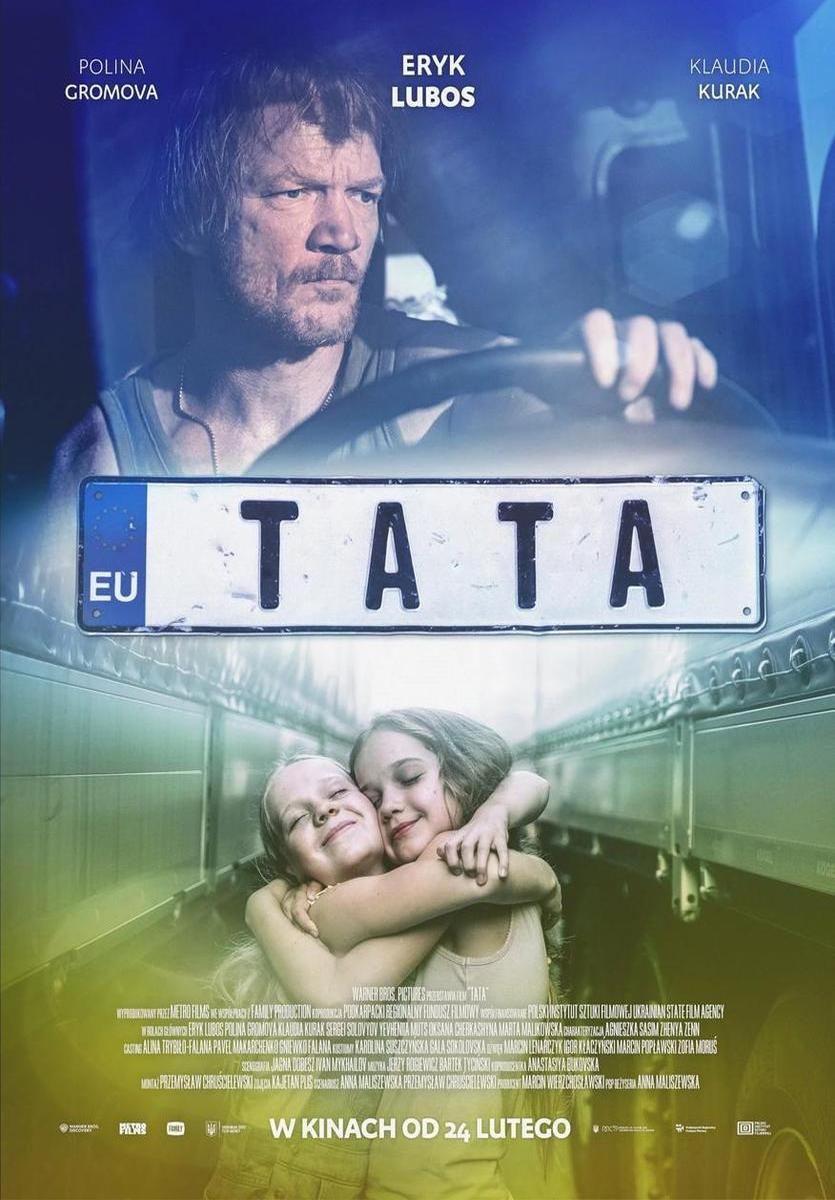 Grafika reklamowa w formie plakatu zapraszająca do kina na film TATA