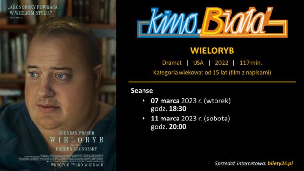 Grafika przedstawiająca harmonogram emisji filmu WIELORYB