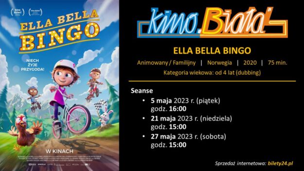 Grafika przedstawiająca harmonogram emisji filmu ELLA BELLA BINGO