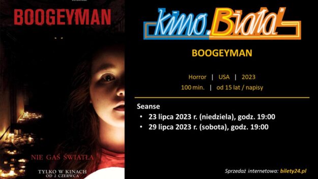 Grafika przedstawiająca harmonogram emisji filmu BOOGEYMAN
