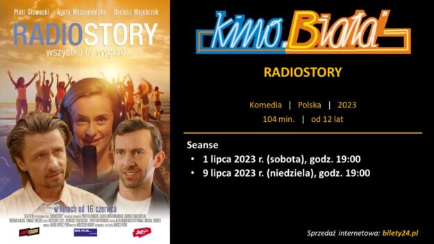 Grafika przedstawiająca harmonogram emisji filmu RADIOSTORY