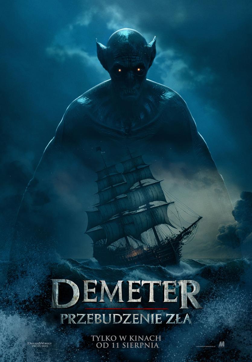 Grafika reklamowa w formie plakatu zapraszająca do kina na film DEMETER: PRZEBUDZENIE ZŁA