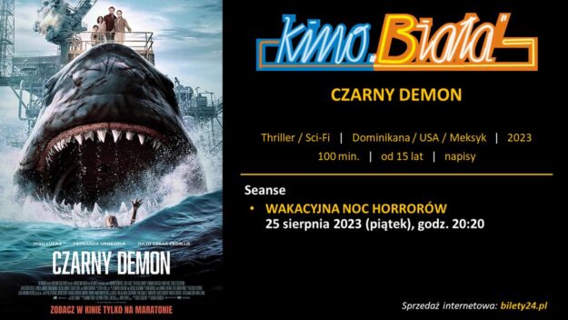 Grafika przedstawiająca harmonogram emisji filmu CZARNY DEMON
