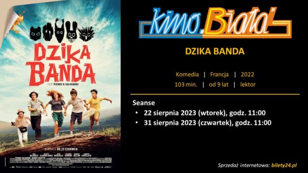 Grafika przedstawiająca harmonogram emisji filmu DZIKA BANDA