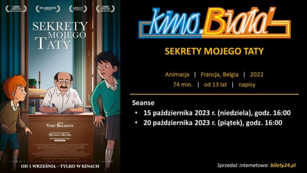 Grafika przedstawiająca harmonogram emisji filmu SEKRETY MOJEGO TATY