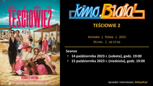 Grafika przedstawiająca harmonogram emisji filmu TEŚCIOWIE 2