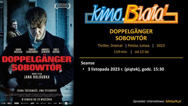 Grafika przedstawiająca harmonogram emisji filmu DOPPELGÄNGER. SOBOWTÓR