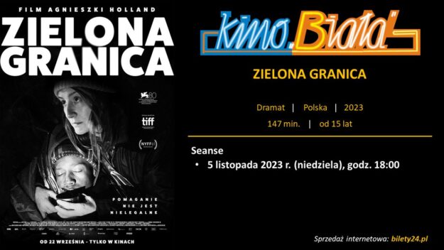 Grafika przedstawiająca harmonogram emisji filmu ZIELONA GRANICA