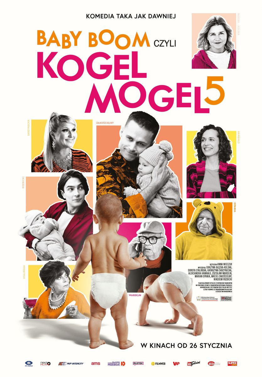 Grafika reklamowa w formie plakatu zapraszająca do kina na film BABY BOOM CZYLI KOGEL MOGEL 5