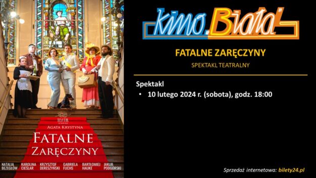 Grafika przedstawiająca harmonogram spektaklu FATALNE ZARĘCZYNY