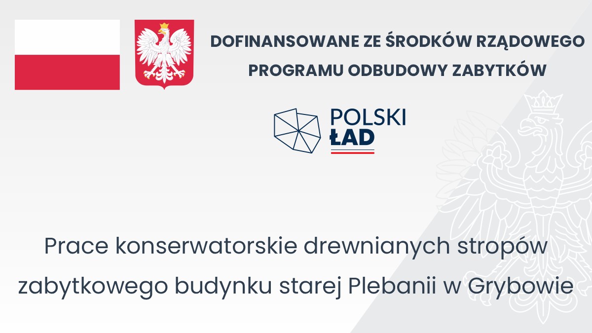 Grafika przedstawiająca źródło dofinansowania oraz nazwę realizowanego zadania