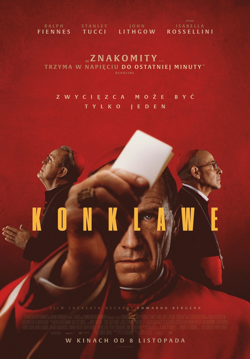 Grafika reklamowa w formie plakatu zapraszająca do kina na film