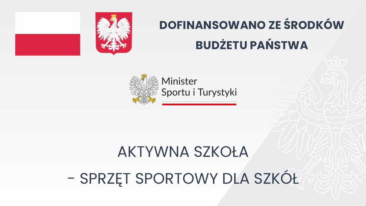 Grafika przedstawiająca źródło dofinansowania oraz nazwę realizowanego zadania