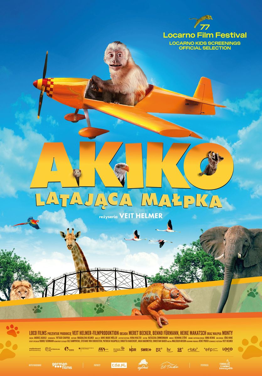 Grafika reklamowa w formie plakatu zapraszająca do kina na film
