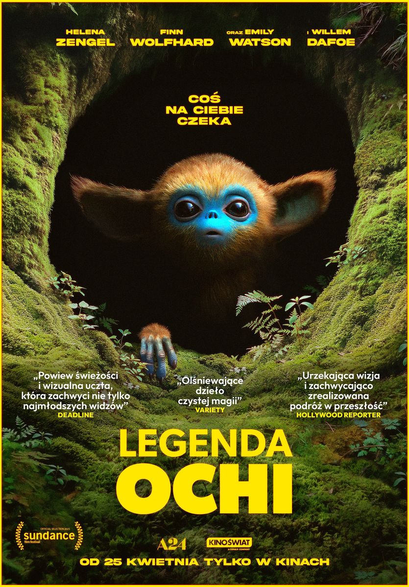 Grafika reklamowa w formie plakatu zapraszająca do kina na film