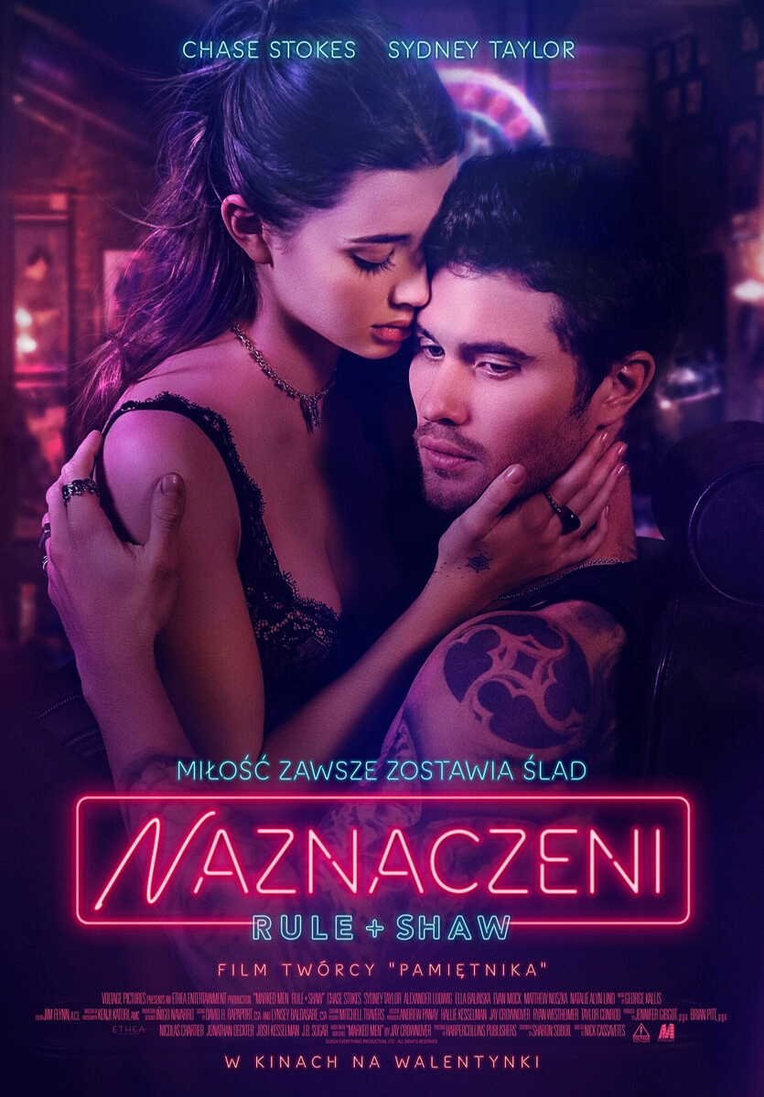Grafika reklamowa w formie plakatu zapraszająca do kina na film