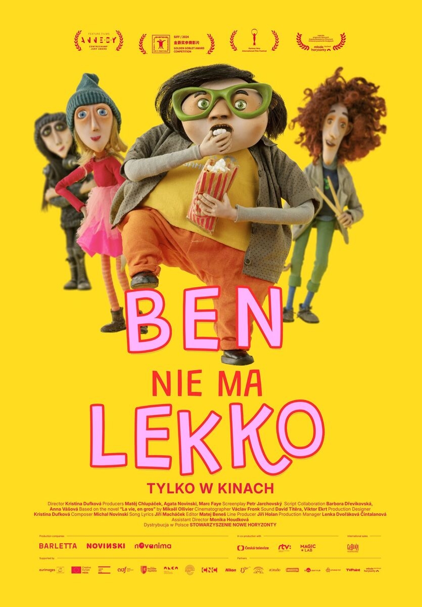 Grafika reklamowa w formie plakatu zapraszająca do kina na film