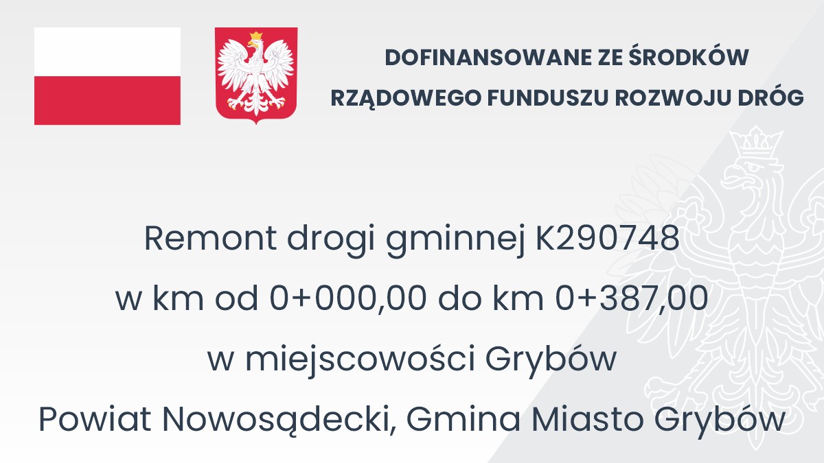 Grafika przedstawiająca źródło dofinansowania oraz nazwę realizowanego zadania
