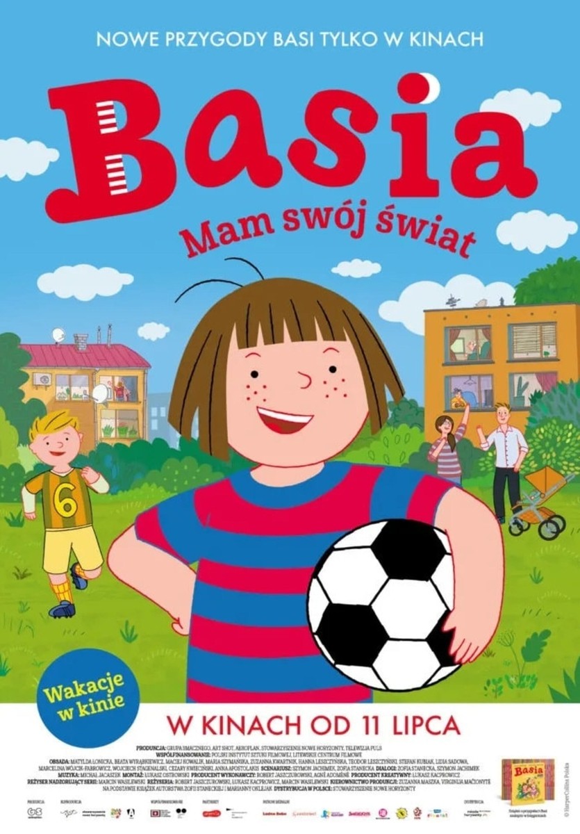 Grafika reklamowa w formie plakatu zapraszająca do kina na film