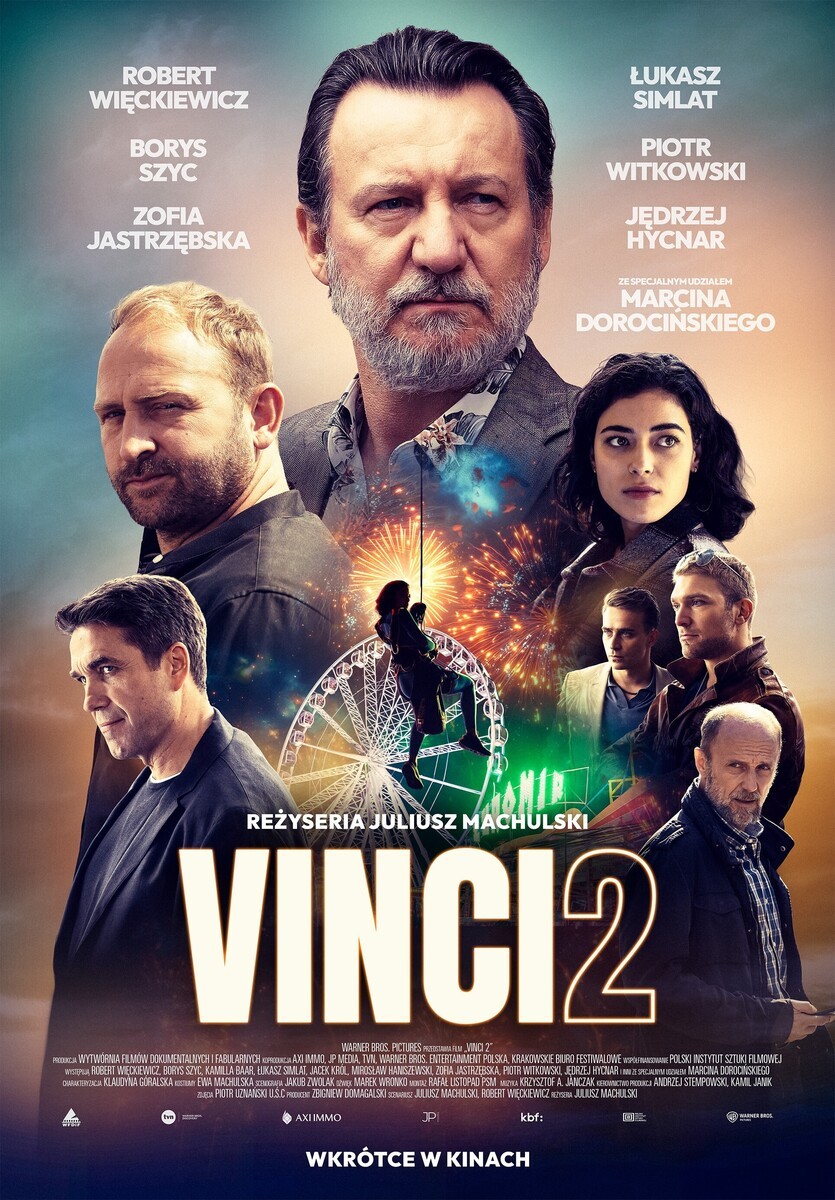 Grafika reklamowa w formie plakatu zapraszająca do kina na film