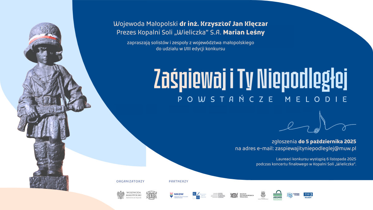 Grafika zapraszająca do udziału w konkursie