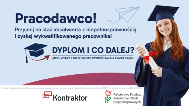 Grafika zapraszająca pracodawców do udziału w projekcie