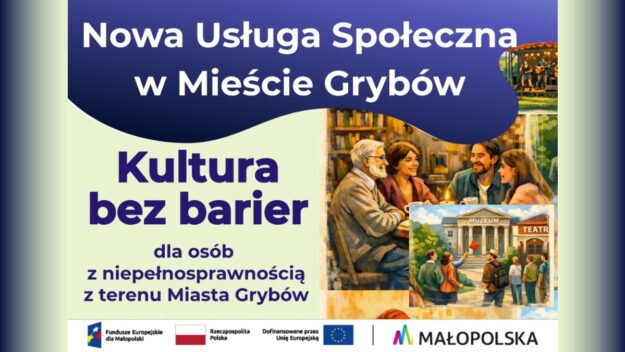 Grafika zachęcająca mieszkańców do skorzystania nowej usługi społecznej
