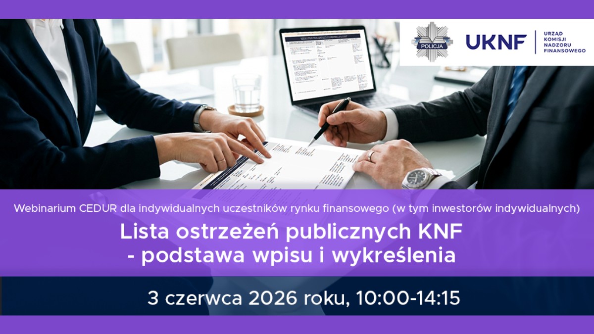 Grafika tematyczna zapraszająca do udziału w webinarium