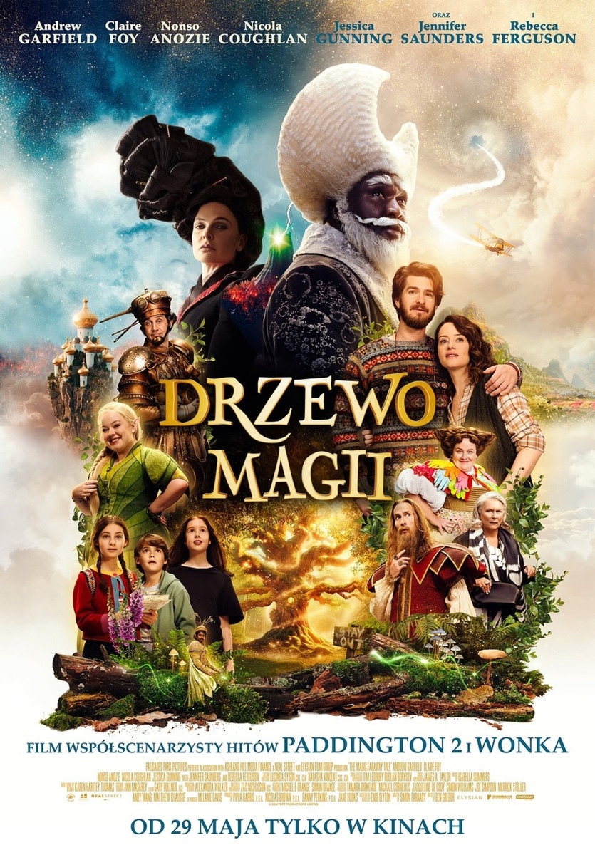 Grafika reklamowa w formie plakatu zapraszająca do kina na film DRZEWO MAGII