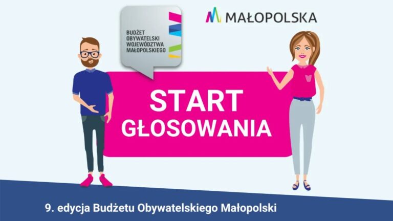 Zaproszenie do głosowania w 9. edycji Budżetu Obywatelskiego Małopolski