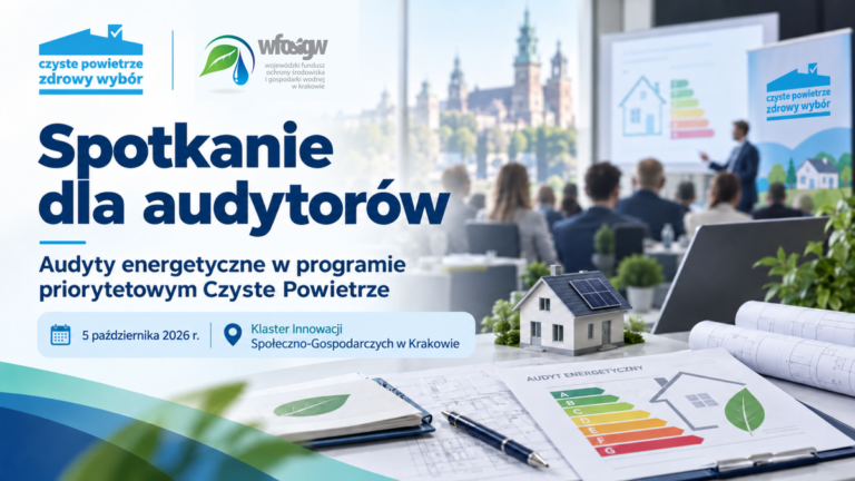 Spotkanie dla audytorów o audytach energetycznych w programie Czyste Powietrze, 5 października 2026 r.